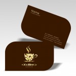 Business card with special corner cut