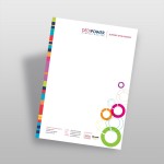 full color modern letterhead