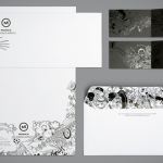 gray scale company stationary