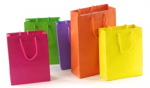 Colored Shopping Bags